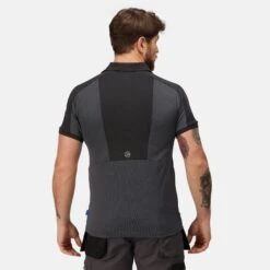 Regatta Mens Offensive Wicking Polo Shirt (Black) -Outdoor Products Shop k0e4c5f4b73158d28aab5bc9315c536ab