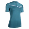 WOMEN'S TRAIL RUNNING SHORT-SLEEVED ZIP T-SHIRT
