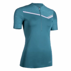 WOMEN'S TRAIL RUNNING SHORT-SLEEVED ZIP T-SHIRT