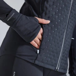 KIPRUN WARM WOMEN'S WINTER RUNNING JACKET BLACK -Outdoor Products Shop k11a7614d520c0a611fd4fbd52a08a014