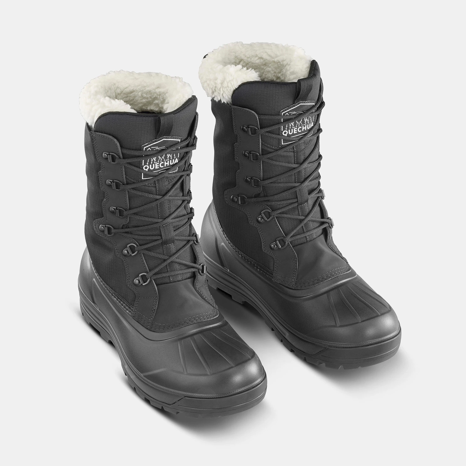 Quechua MEN’S WARM AND WATERPROOF LACE-UP SNOW HIKING BOOTS - SH500 U 2 Quechua MEN’S WARM AND WATERPROOF LACE-UP SNOW HIKING BOOTS - SH500 U - Image 2