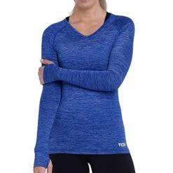 Women’s Elle Long Sleeve V Neck Top -Outdoor Products Shop k2d031abb467074acc5be92ae611bc509