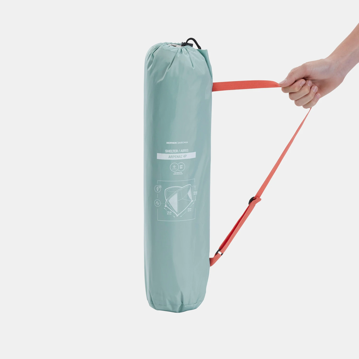 Quechua Camping Shelter With Poles - 4 Person 2 Quechua Camping Shelter With Poles - 4 Person - Image 2