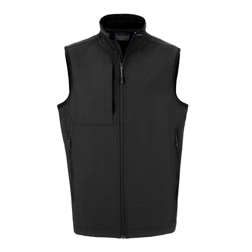 Craghoppers Mens Expert Basecamp Softshell Gilet (Black) 1 Craghoppers Mens Expert Basecamp Softshell Gilet (Black)