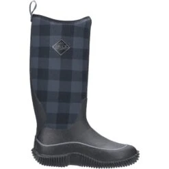 Muck Boots Womens/Ladies Hale Wellington Boot (Black/Grey Plaid) -Outdoor Products Shop k37a7650d0e041325e1d982c214563928