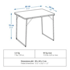 Quechua FOLDING CAMPING TABLE – 2 TO 4 PEOPLE -Outdoor Products Shop k4080b7028c9fd78111c4dd7a6ae13060