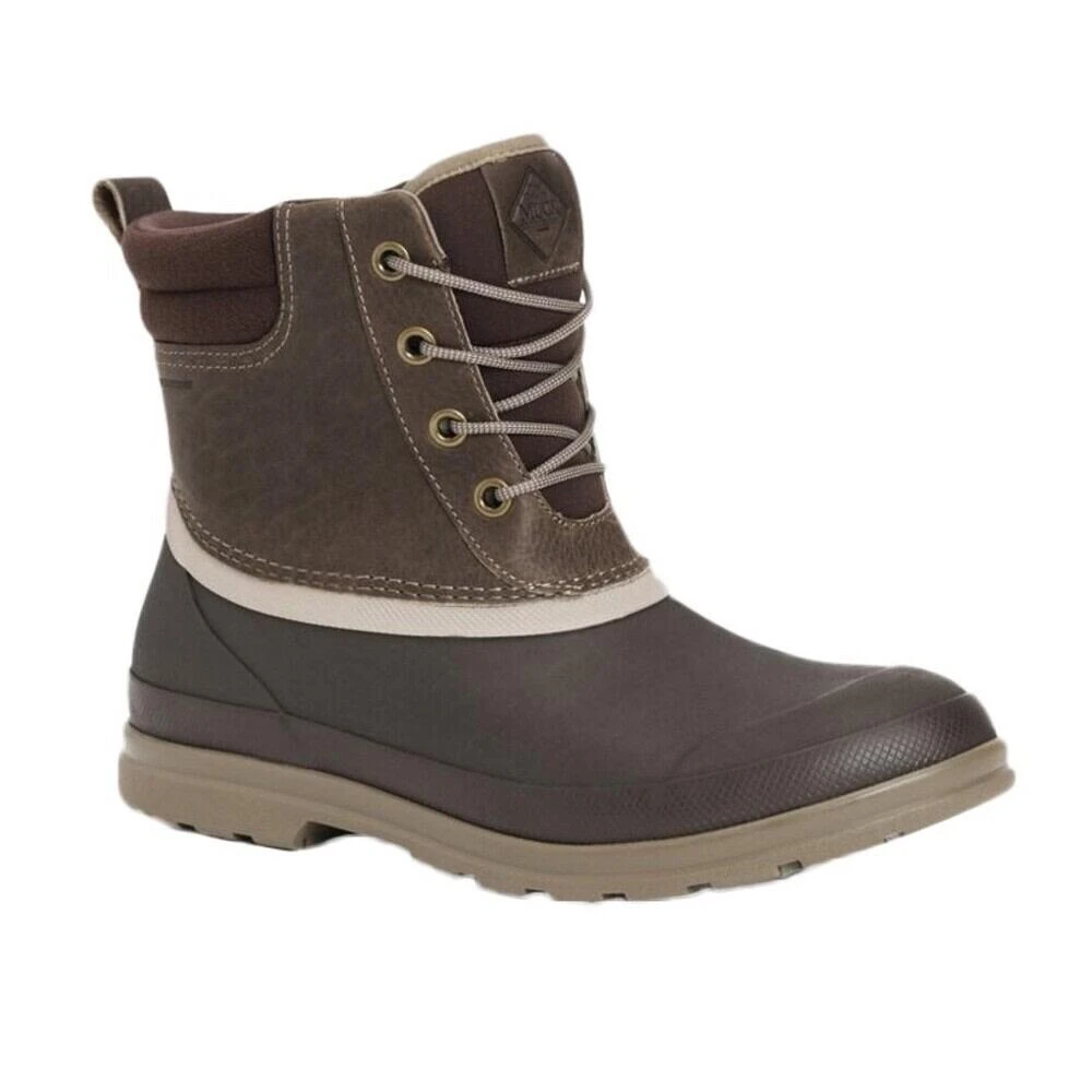 Muck Boots Mens Originals Duck Lace Leather Wellington Boots (Black) 5 Muck Boots Mens Originals Duck Lace Leather Wellington Boots (Black) - Image 5