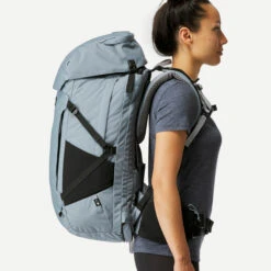WOMEN’S TRAVEL TREKKING BACKPACK TRAVEL 900 50+6 L WITH SUITCASE OPENING -Outdoor Products Shop k9070c182a50accf311d52855b0b23a81