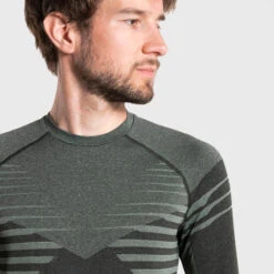 MEN'S LONG-SLEEVED SEAMLESS COMFORTABLE TRAIL RUNNING T-SHIRT - BLACK KHAKI 8 MEN'S LONG-SLEEVED SEAMLESS COMFORTABLE TRAIL RUNNING T-SHIRT - BLACK KHAKI -Outdoor Products Shop kb252b9619f88f634533ca7ed350f0d4d