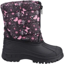 Cotswold Childrens/Kids Iceberg Butterfly Snow Boots (Pink/Black) -Outdoor Products Shop kcc77e6ce4969a8d8d56a797a43b7d6e9