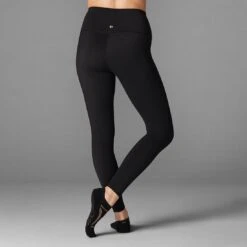 Fitness-Mad Womens/Ladies Pearlised High Waist Dance Leggings (Black) -Outdoor Products Shop ke3dad2183f3d335c2b11a7dfbf8016cd