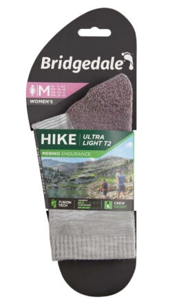 Bridgedale HIKE Ultralight T2 Merino Performance Pattern Crew Women's -Outdoor Products Shop ke6d8142968ff2b977b5bf4cc8c0e0c22