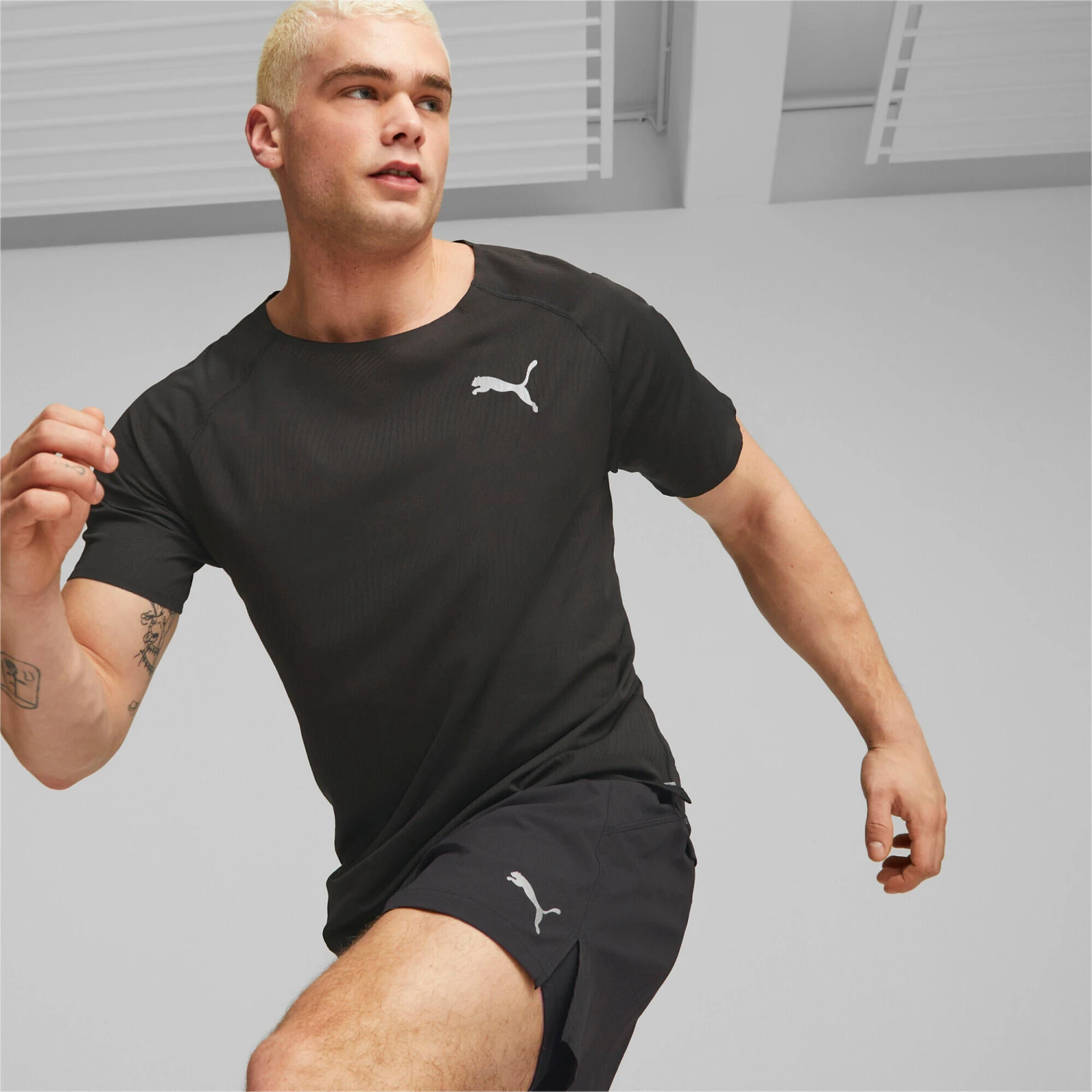 PUMA Mens Ultraspun Running T-Shirt Tee Top 1 PUMA Mens Ultraspun Running T-Shirt Tee Top