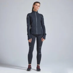 KIPRUN WARM WOMEN'S WINTER RUNNING JACKET BLACK