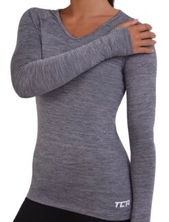Women’s Elle Long Sleeve V Neck Top -Outdoor Products Shop kf95a0713784794031cb1469b98ad1444