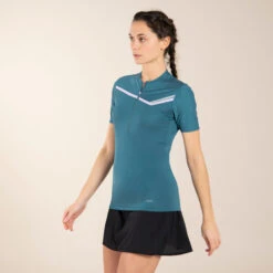 WOMEN'S TRAIL RUNNING SHORT-SLEEVED ZIP T-SHIRT -Outdoor Products Shop kff0ee2a64bb9ab03aaff059870e461b2